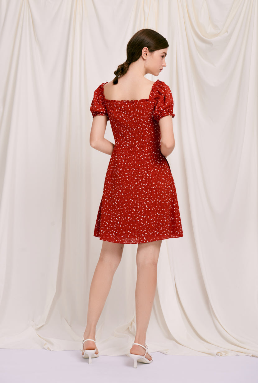 Maisy Dress - Red Print
