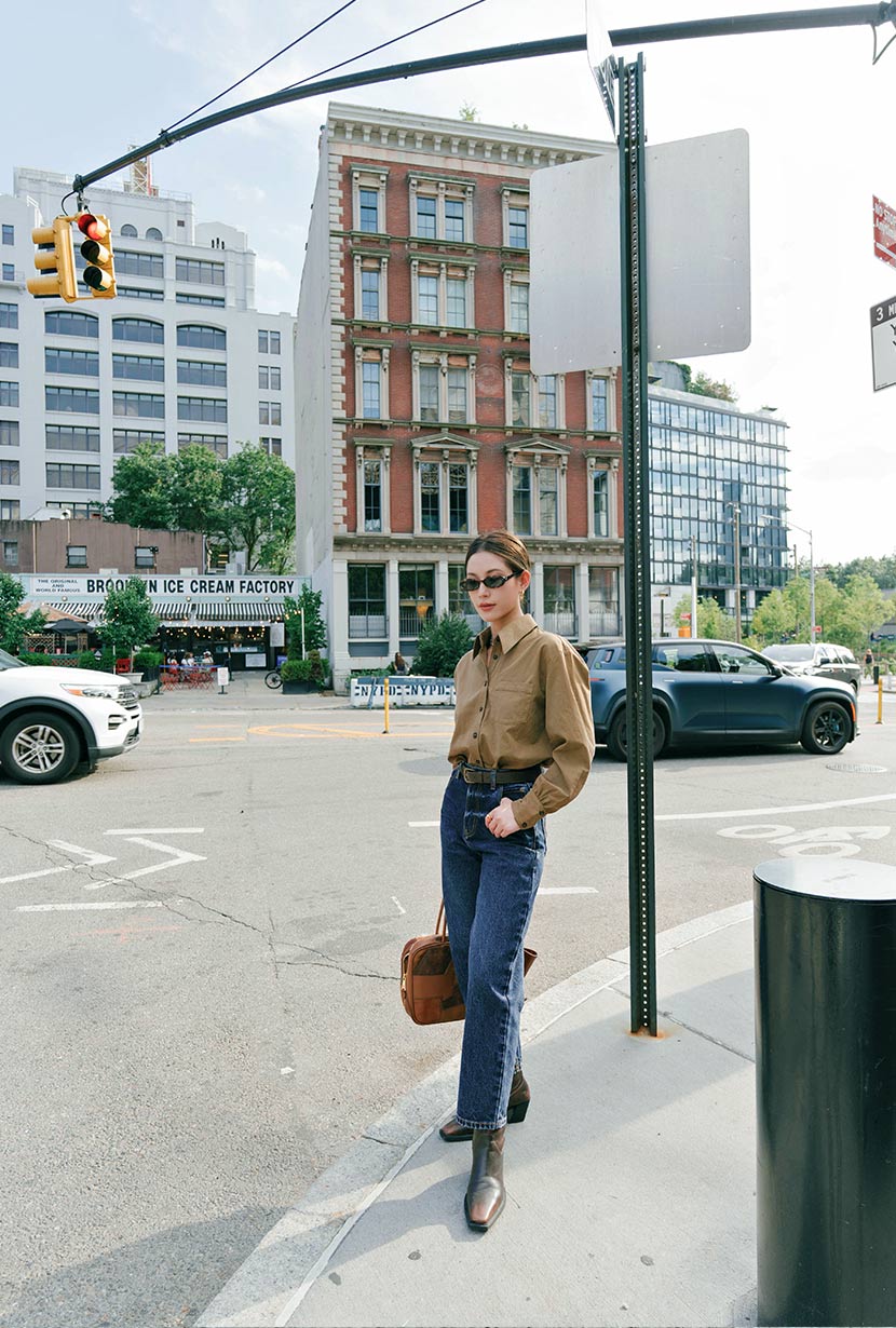 Bentley Straight Cropped Jeans - Dark Indigo