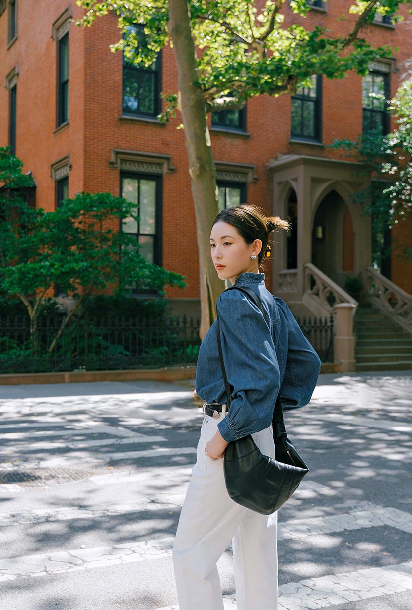 Bethany Denim Blouse - Indigo