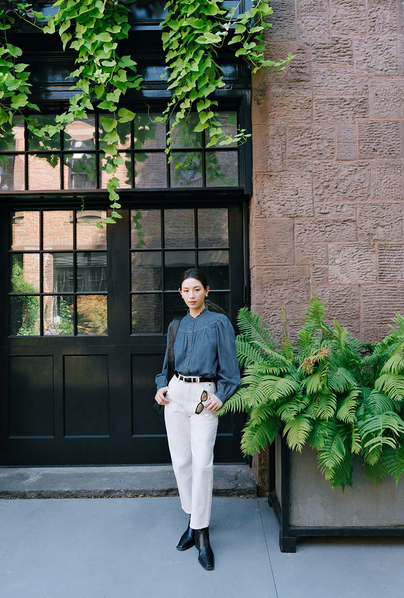 Bethany Denim Blouse - Indigo