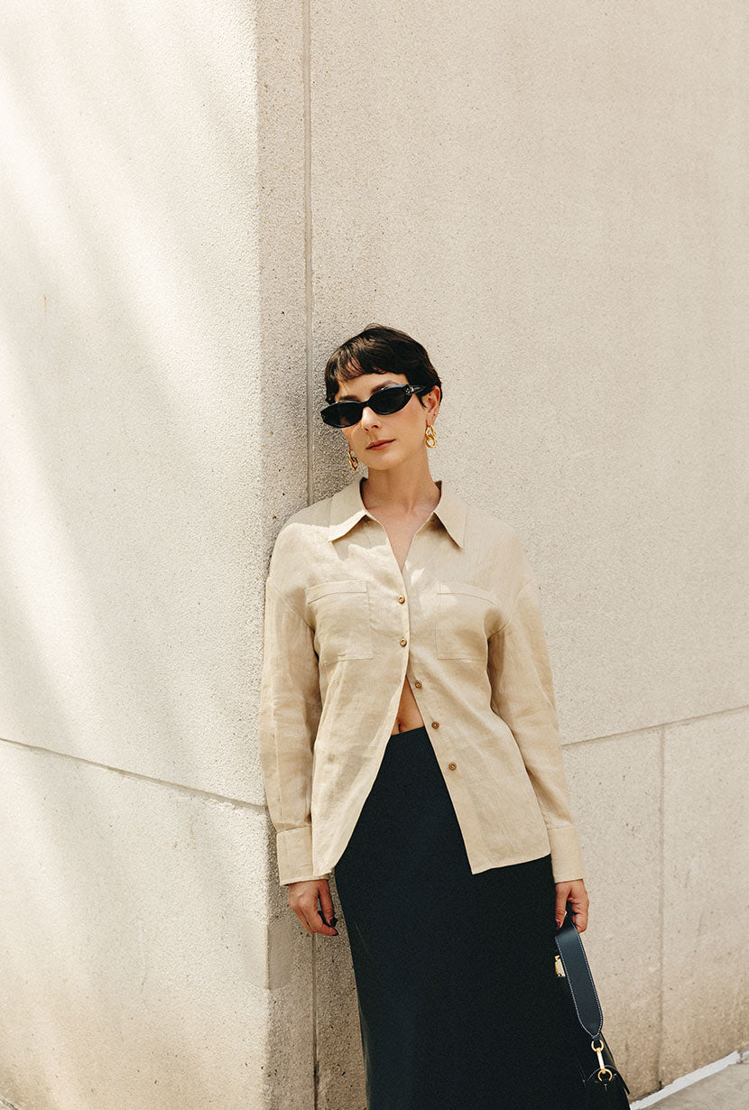 Benoite Linen Shirt - Ecru