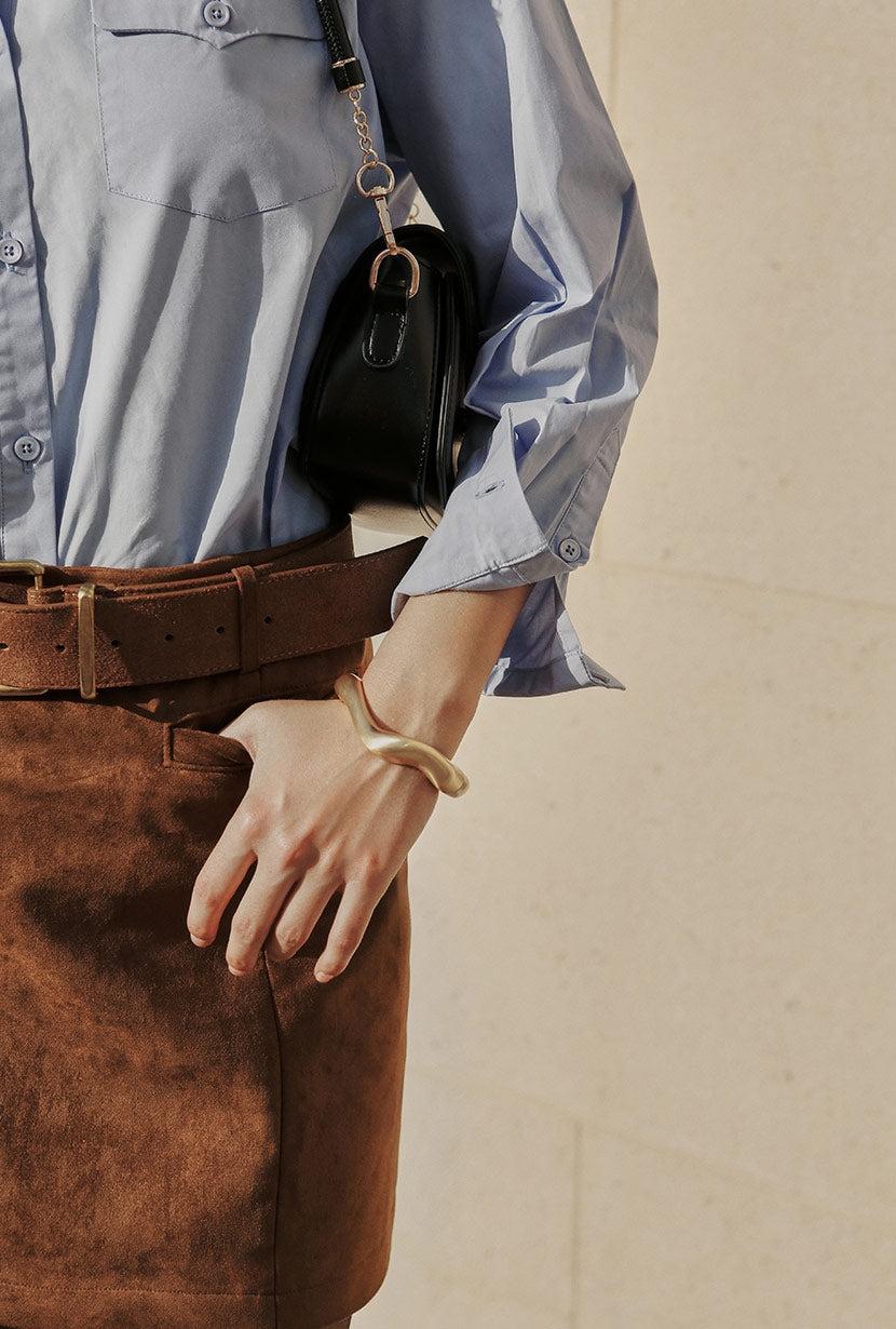 Coleen Cotton Shirt - Blue