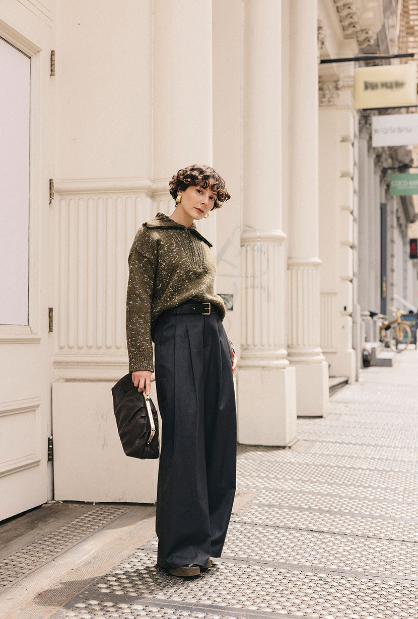 Barry Wool Sweater - Moss