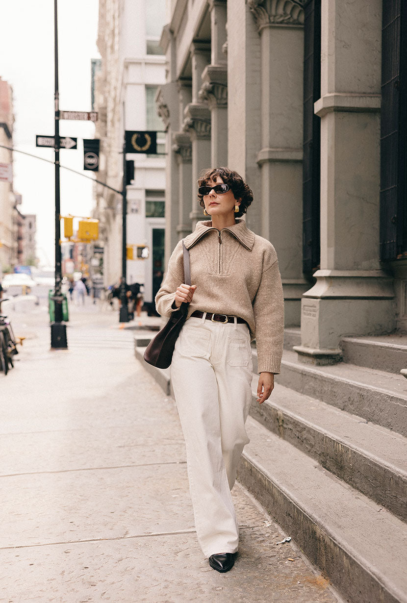 Barry Wool Sweater - Tan