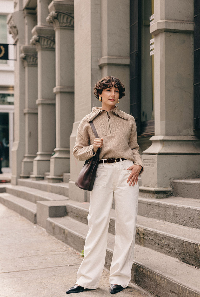 Barry Wool Sweater - Tan