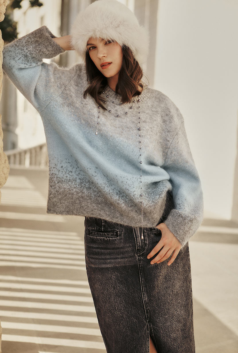 Dale Mohair Sweater - Blue