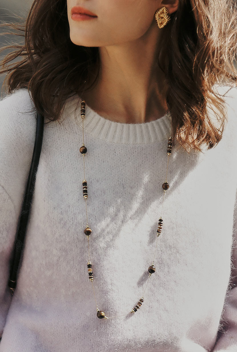 Tiger's Stone Strand Necklace