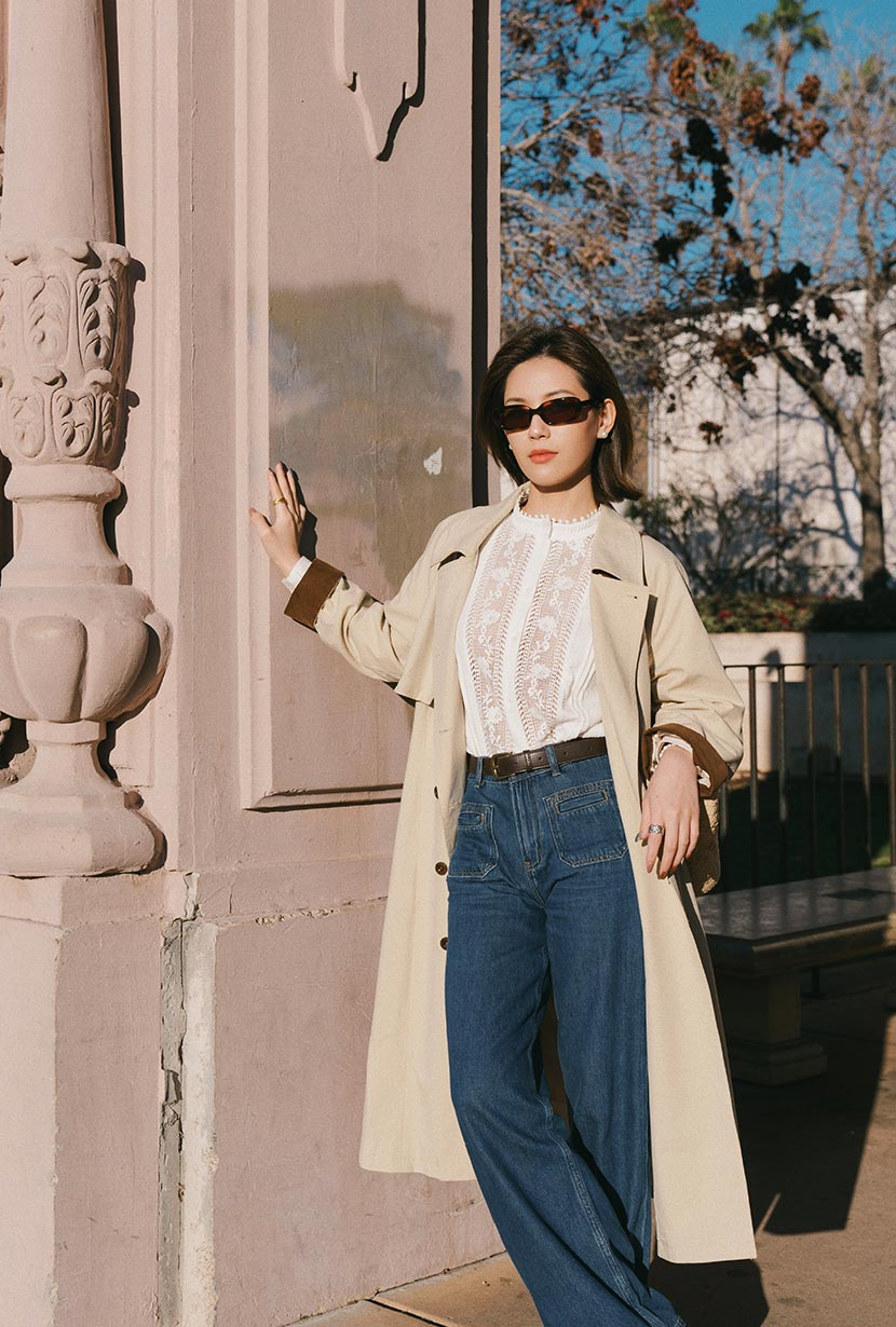 Hagar Trench Coat - Beige