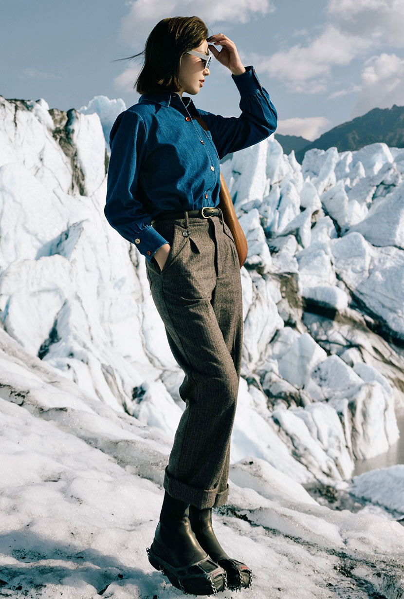 Reign Wool Pants - Brownstone