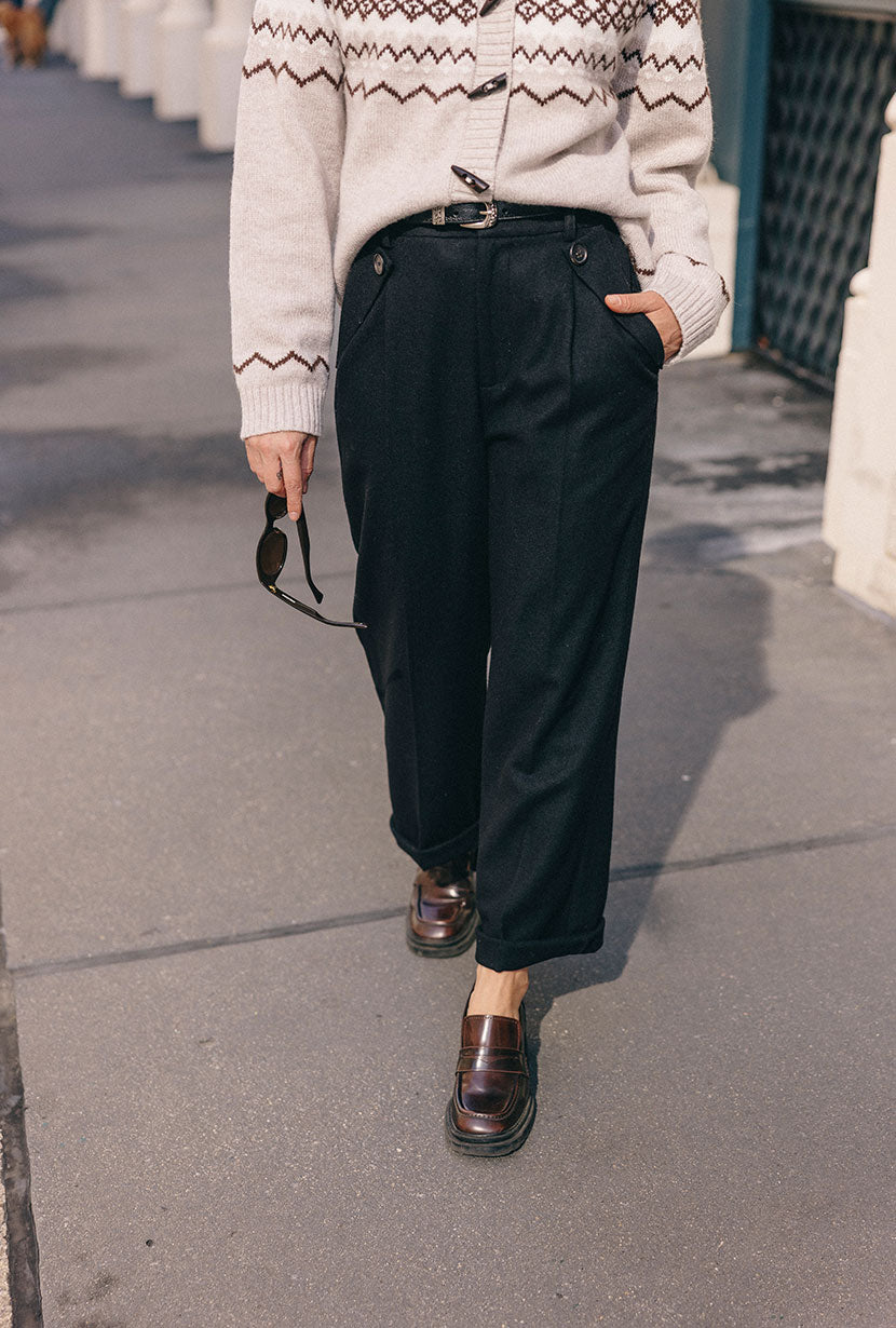 Reign Wool Pants - Black