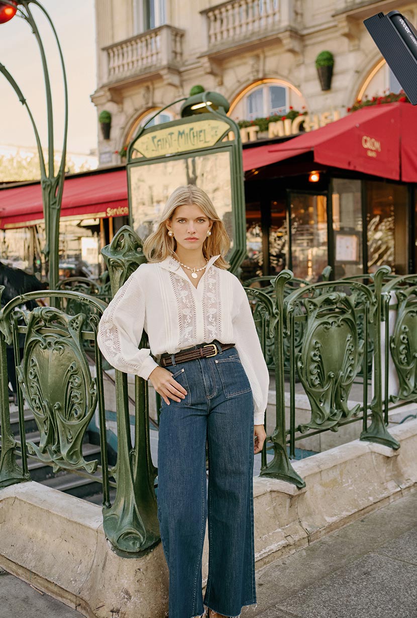 Sevilla High Rise Wide Leg Jeans - Vintage Indigo