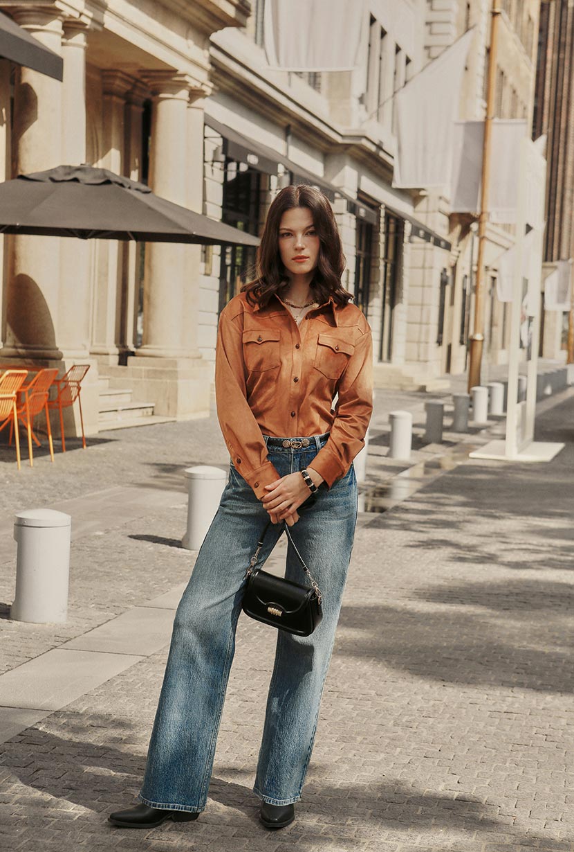 Cayden Mid Rise Straight Leg Jeans - Blue